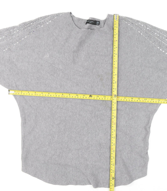 Womens UK Size 16 Blue Vanilla Grey Pullover Jumper