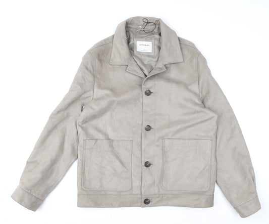 Mens UK Size M Marks and Spencer Grey Basic Jacket