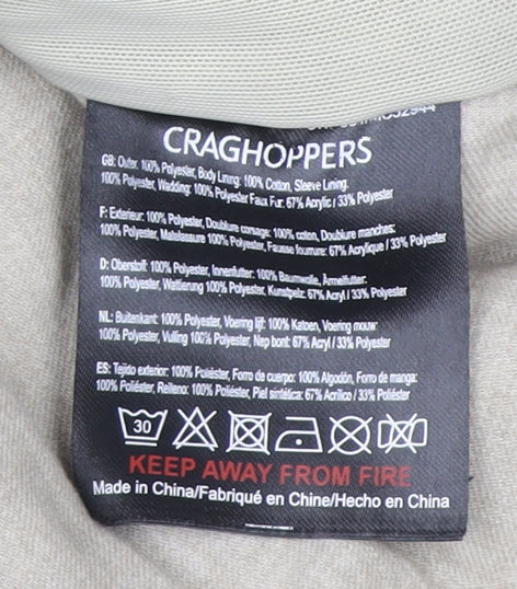Womens UK Size 12 Craghoppers Red Parka Coat