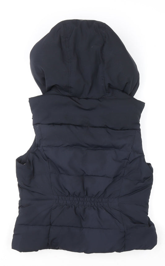 Womens UK Size L Hollister Blue Puffer Jacket