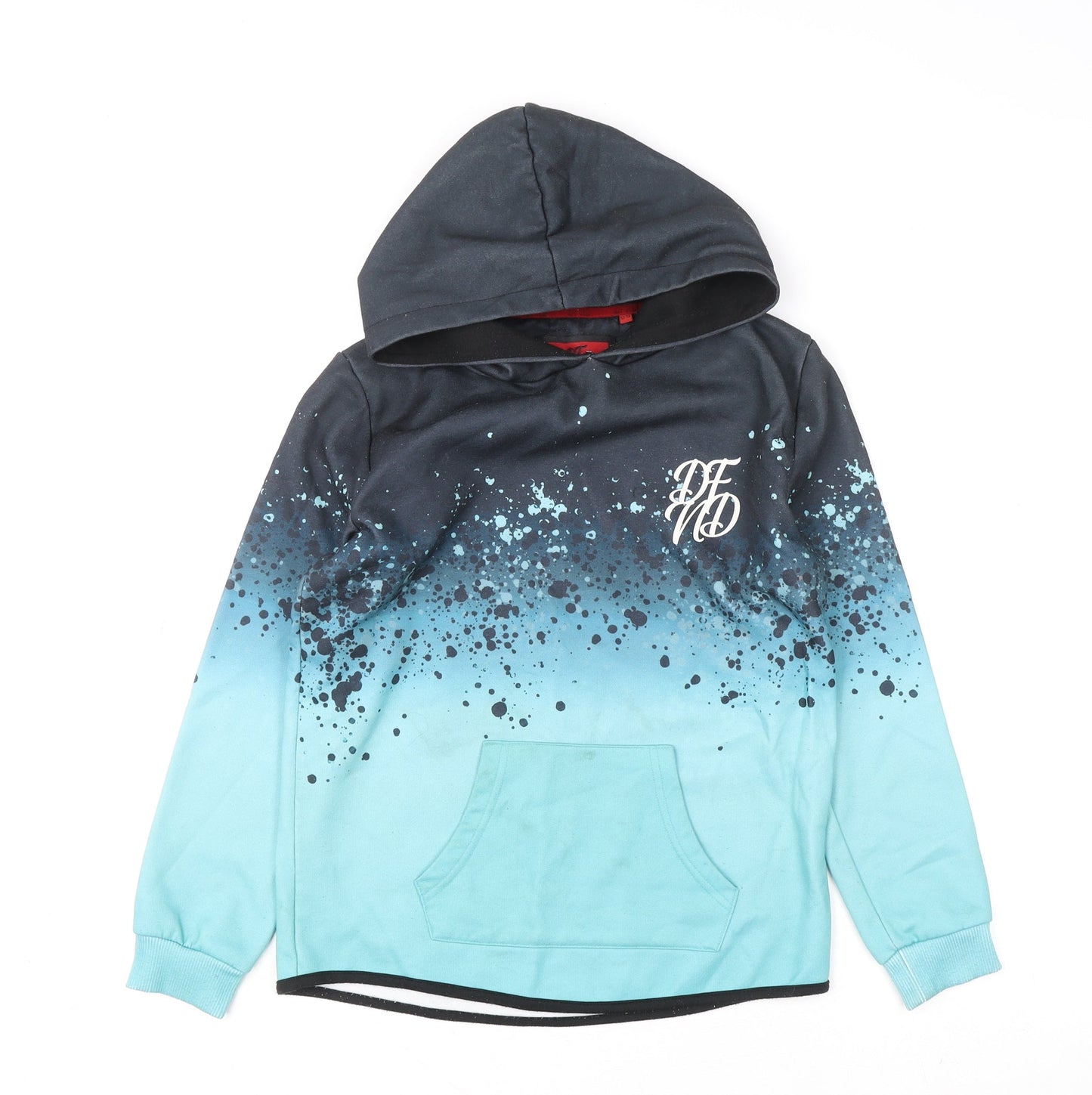 Boys UK Size 13-14 Years DFTD Blue Pullover Hoodie