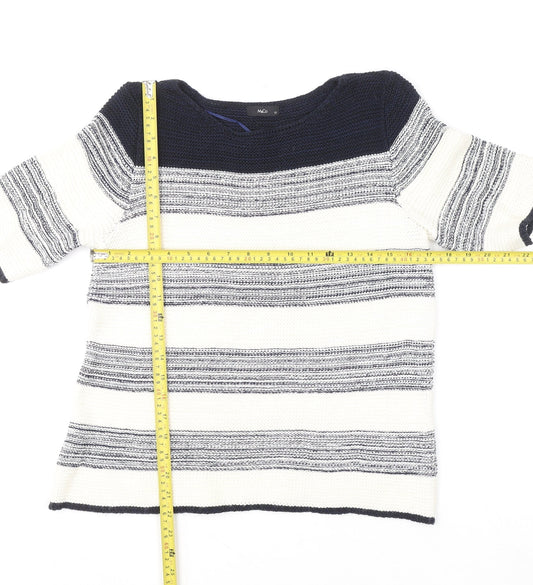Womens UK Size 12 M&Co Blue Pullover Jumper