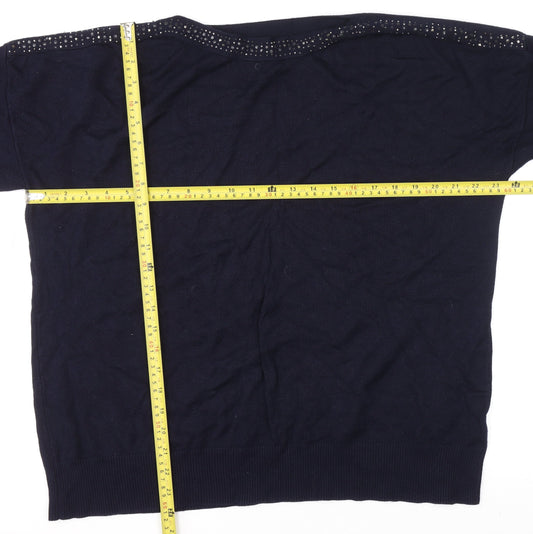 Womens UK Size 18 Bonmarché Blue Pullover Jumper