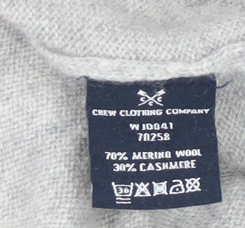 Womens UK Size 10 Crew Clothing Company Grey Pullover Jumper