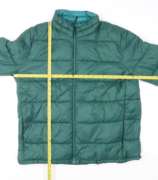 Womens UK Size 3XL Dunnes Stores Green Puffer Jacket