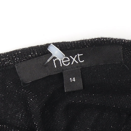 Womens UK Size 14 NEXT Black Camisole Blouse