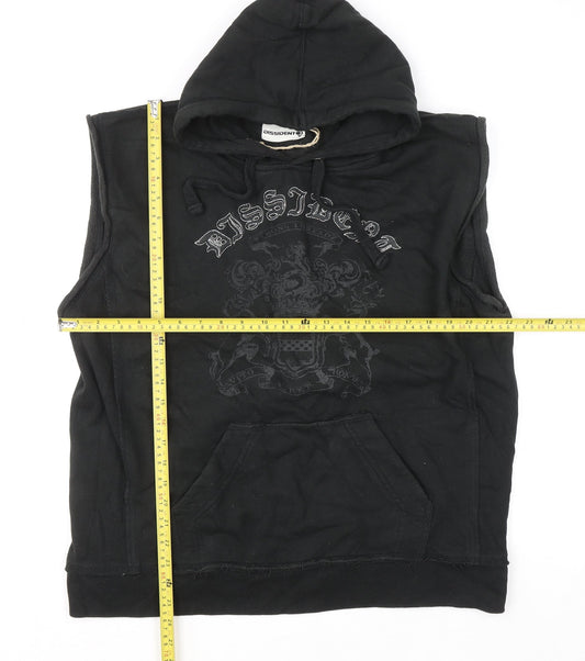Mens UK Size XL Dissident Black Basic Jacket