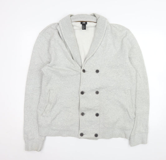 Mens UK Size XL H&M Grey Basic Jacket