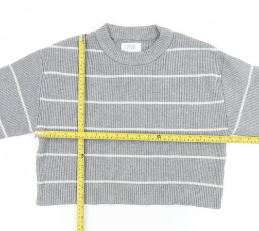 Girls UK Size 11-12 Years Zara Grey Pullover Jumper