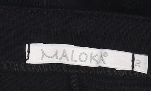 Womens UK Size 10 Maloka Slim Fit Casual Travel Workwear Black Trousers
