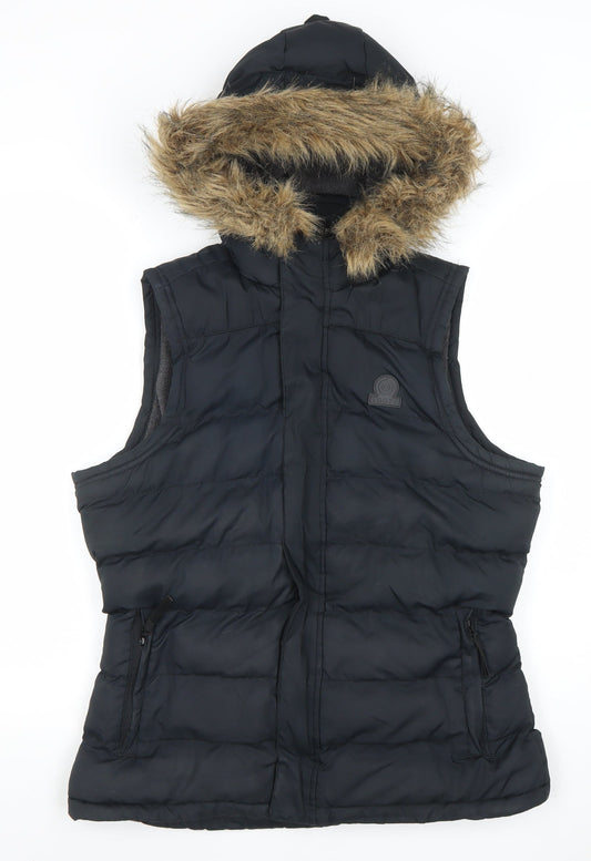 Womens UK Size 10 TOG24 Black Puffer Jacket