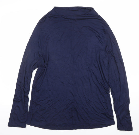 Womens UK Size 16 Jaeger Blue Basic Blouse