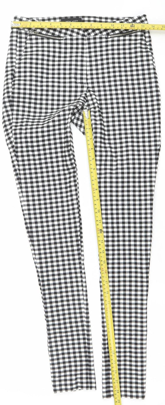 Womens UK Size 6 New Look Slim Fit Casual Workwear Black Trousers