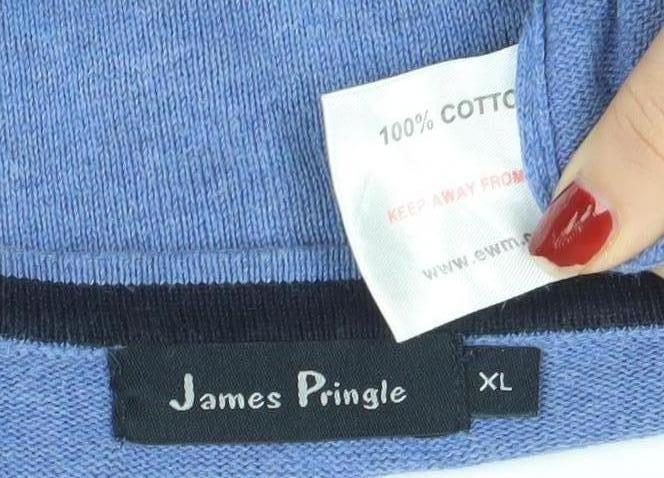 Mens UK Size XL James Pringle Blue Pullover Jumper