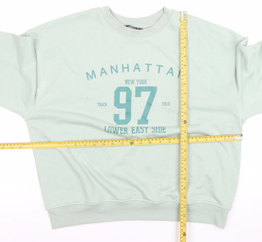 Womens UK Size M Dunnes Green Pullover Sweatshirt
