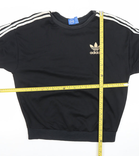 Womens UK Size S adidas Black Pullover Sweatshirt