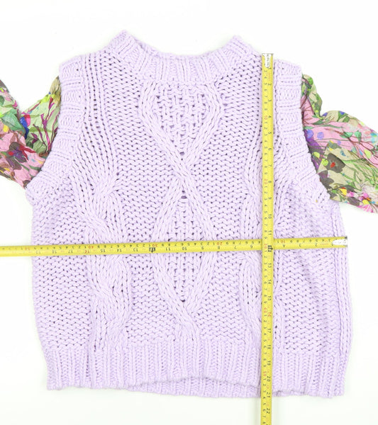 Womens UK Size M NEXT Purple Pullover Jumper
