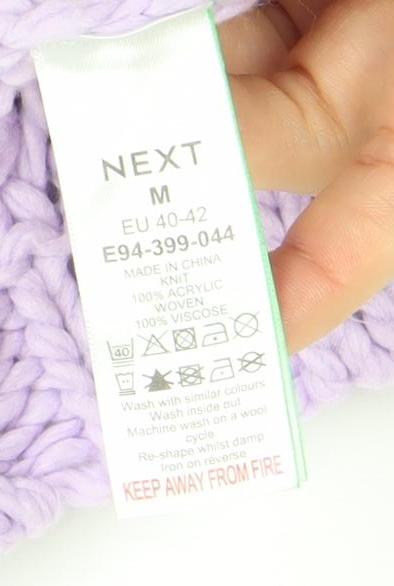 Womens UK Size M NEXT Purple Pullover Jumper