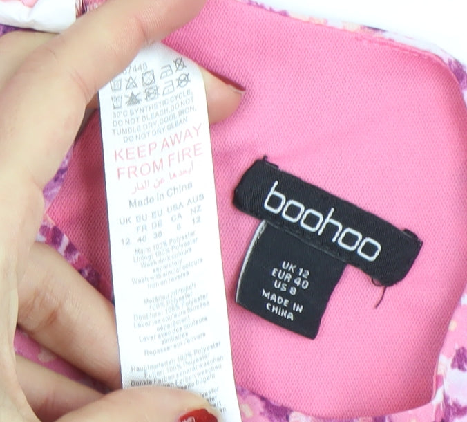 Womens UK Size 12 Boohoo Bodycon Dress