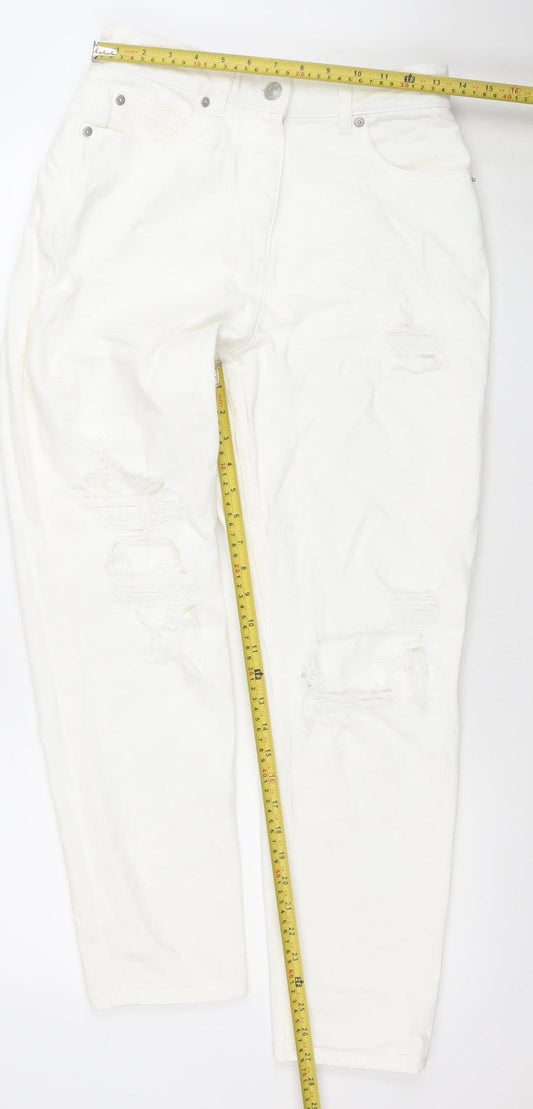 Womens UK Size 10 Primark Slim Fit Skinny White Jeans