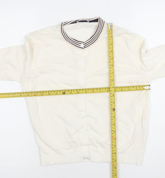 Womens UK Size L Paul Smith Ivory Cardigan Jumper