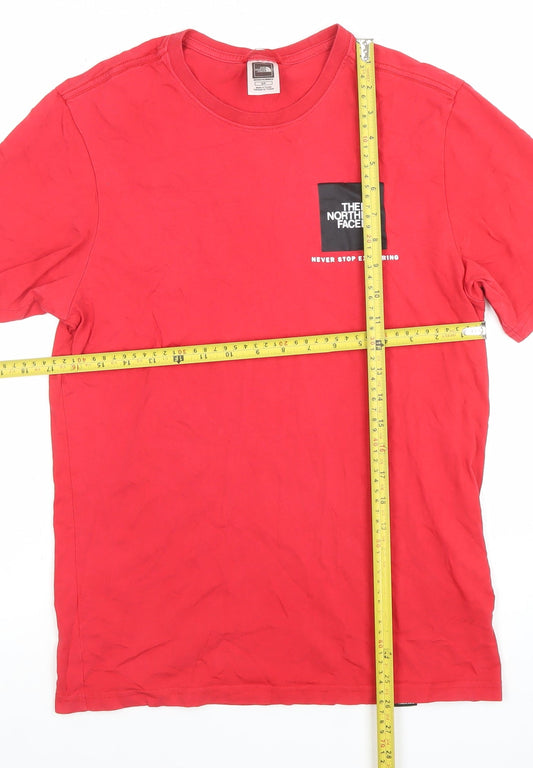 Mens UK Size S The North Face Red T-Shirt