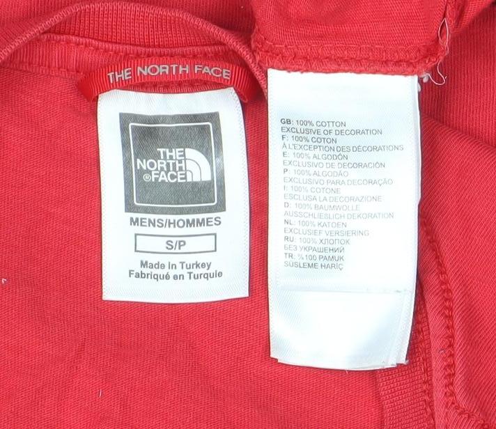 Mens UK Size S The North Face Red T-Shirt