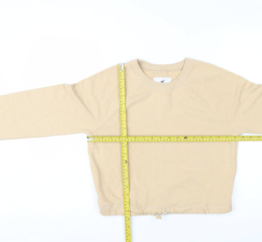 Womens UK Size S Hollister Beige Pullover Sweatshirt