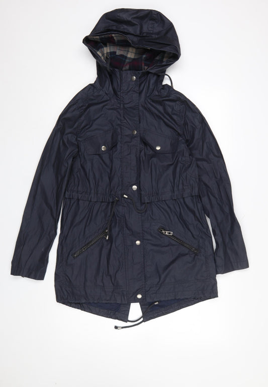Womens UK Size 6 Atmosphere Blue Parka Coat