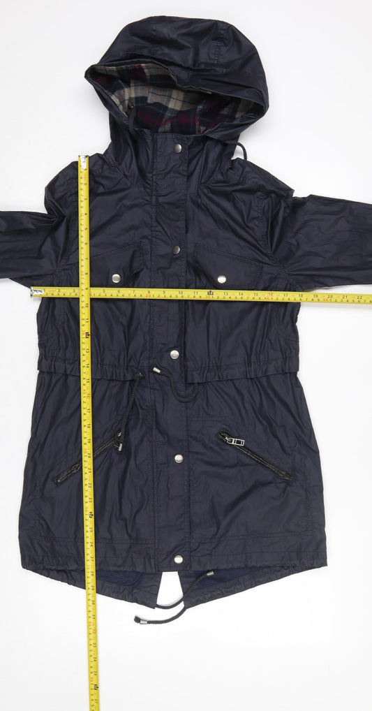 Womens UK Size 6 Atmosphere Blue Parka Coat