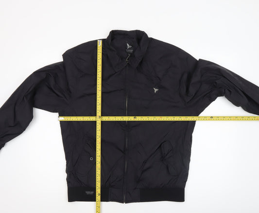 Mens UK Size L Henleys Black Bomber Jacket