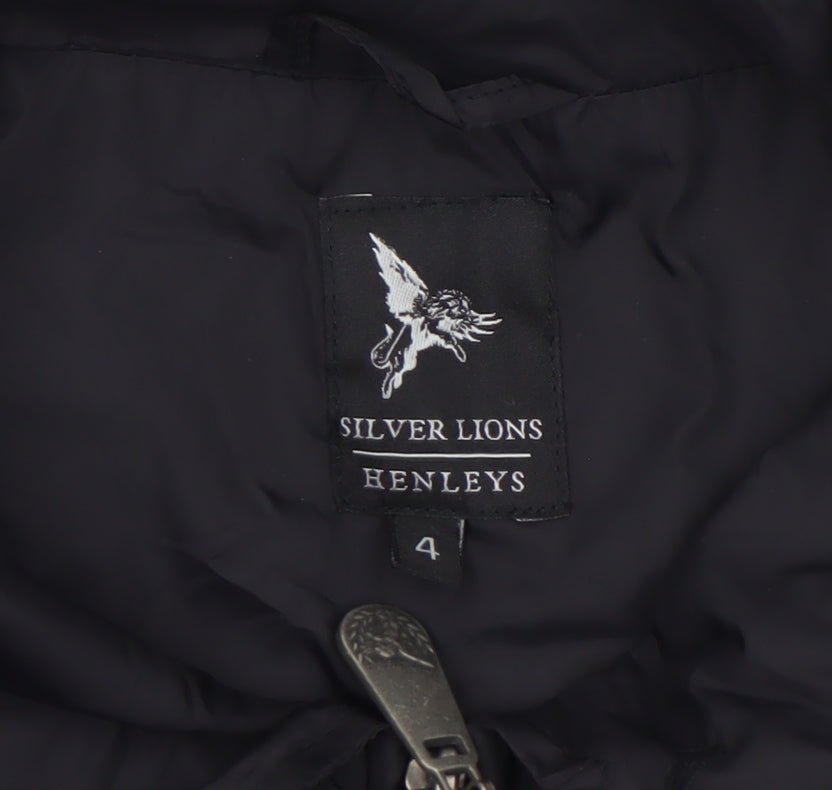 Mens UK Size L Henleys Black Bomber Jacket