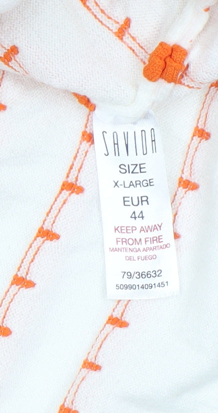 Womens UK Size 16 Savida Orange Pullover Jumper