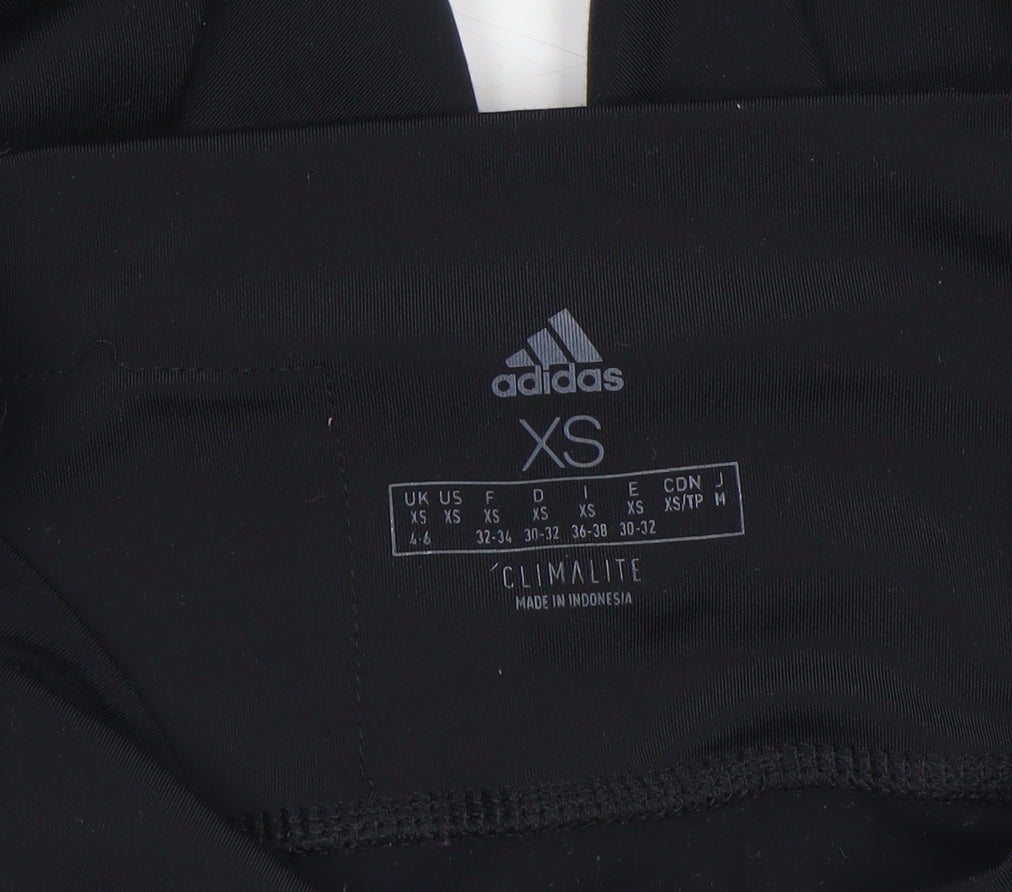 Womens UK Size XS adidas Slim Fit Leggings Black Leggings