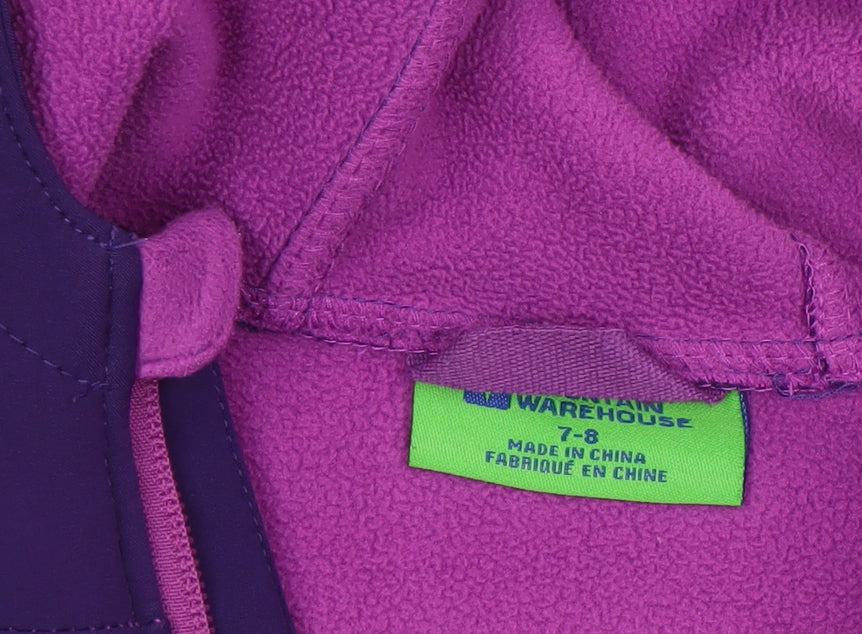 Girls UK Size 7-8 Years Mountain Warehouse Purple Soft Shell