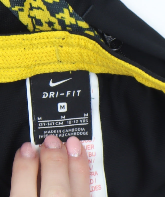 Boys UK Size 10-12 Years Nike Regular Fit Jogger Black Trousers
