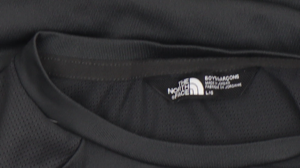 Additional view of The North Face boys’ black short sleeve active t-shirt l lightweight