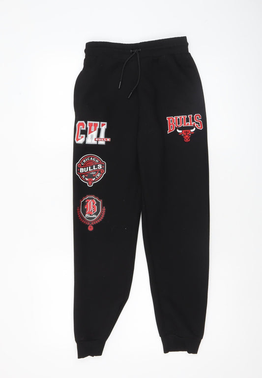 Boys UK Size 11-12 Years NBA Regular Fit Jogger Black Trousers
