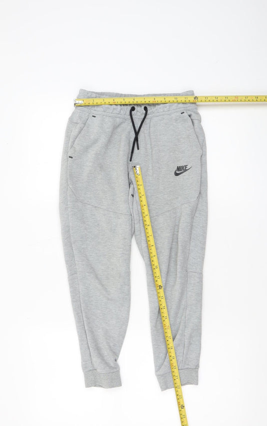 Boys UK Size M Nike Regular Fit Jogger Grey Trousers