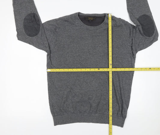 Mens UK Size L JACK & JONES Grey Pullover Jumper