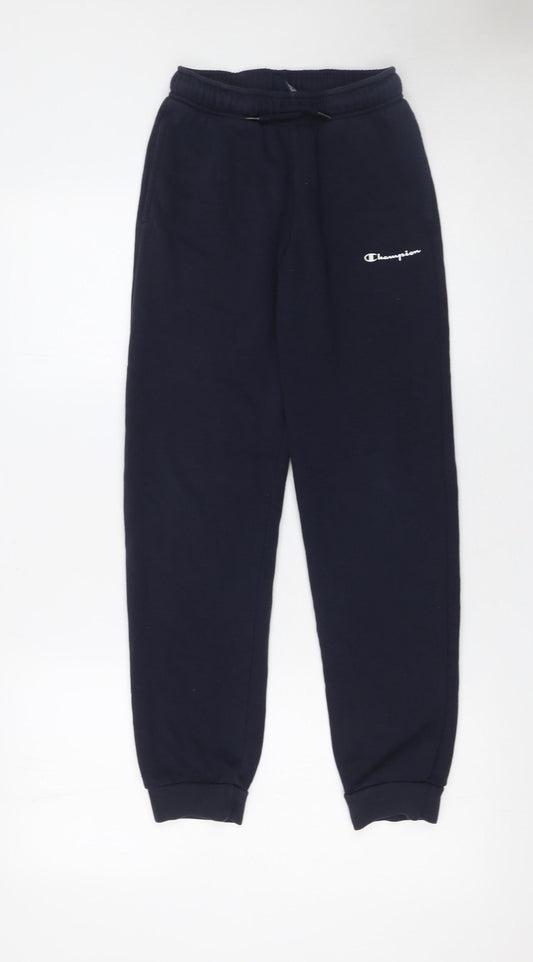 Boys UK Size 11-12 Years Champion Regular Fit Jogger Blue Trousers