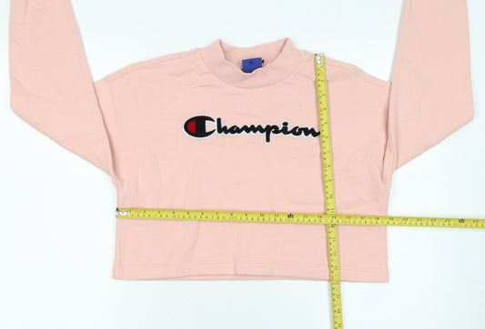 Womens UK Size S Champion Pink Pullover Sweatshirt