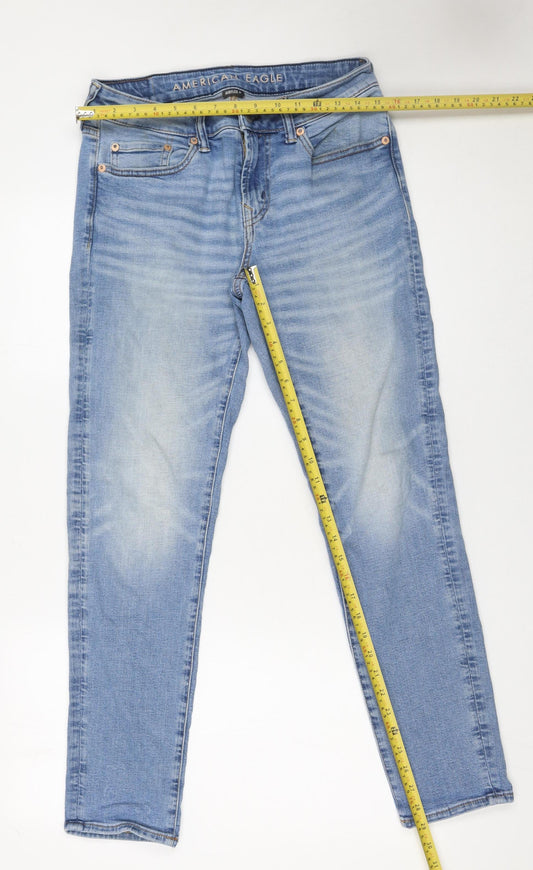 Mens UK Size 30 American Eagle Slim Fit Skinny Blue Jeans