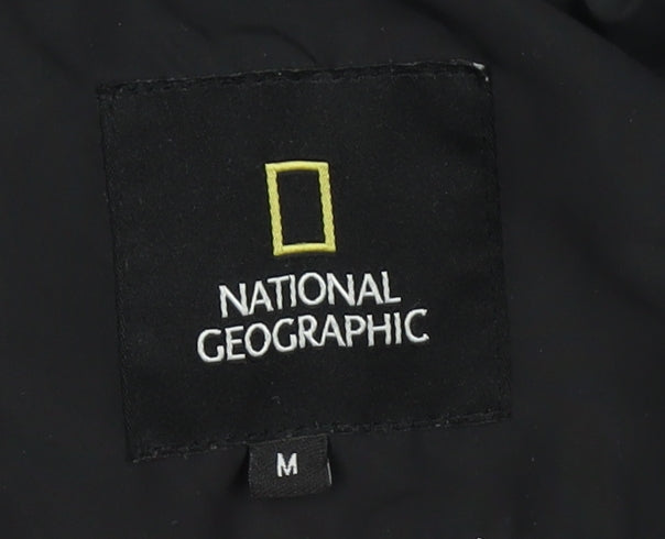 Mens UK Size M National Geographic Black Puffer Jacket