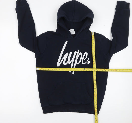 Boys UK Size 11-12 Years Hype Blue Pullover Hoodie