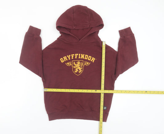 Boys UK Size 7-8 Years Marks and Spencer Red Pullover Hoodie