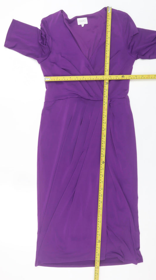 Womens UK Size 10 Kaliko Wrap Dress