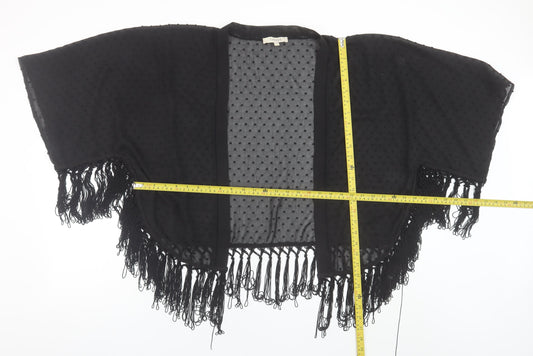 Womens UK Size One Size Oasis Black Kimono Blouse