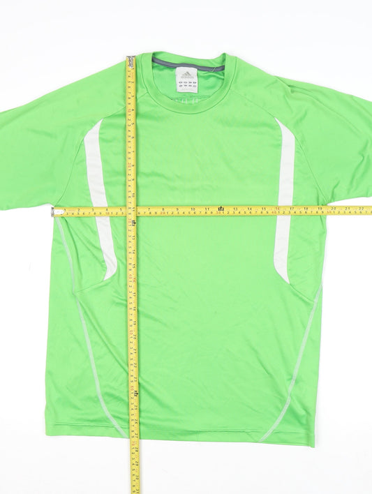 Mens UK Size M adidas Green Running & JoggingGym & TrainingFootball T-Shirt