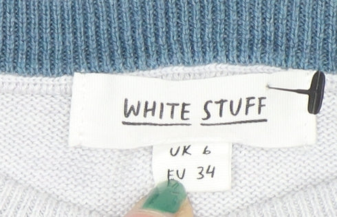 Womens UK Size 6 White Stuff White Pullover Jumper